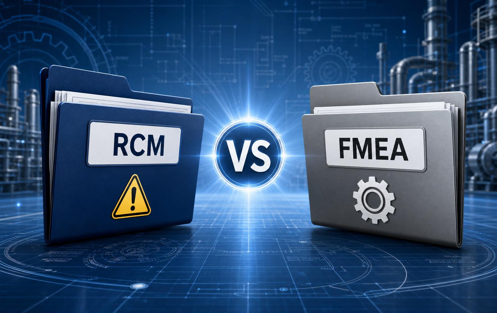 Comparação conceitual entre RCM e FMEA