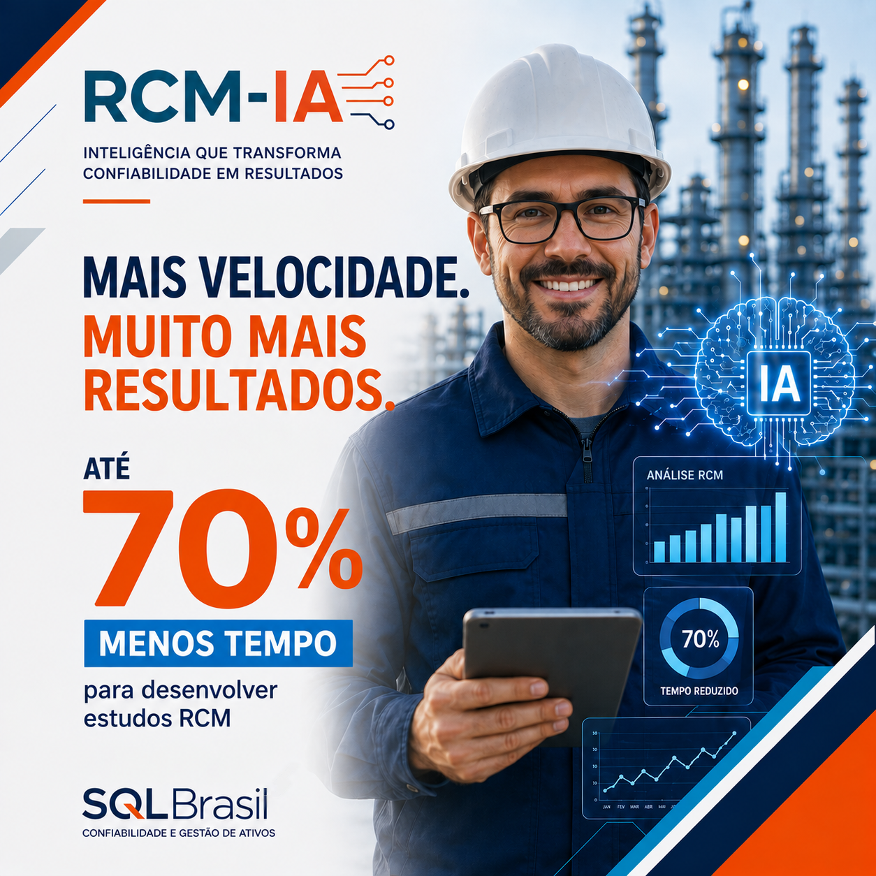 RCM-IA®: até 70% menos tempo para desenvolver estudos RCM